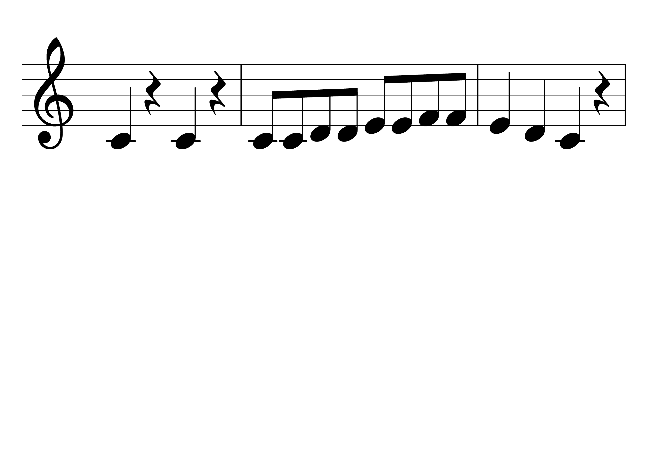 かえるのがっしょう 楽譜 2