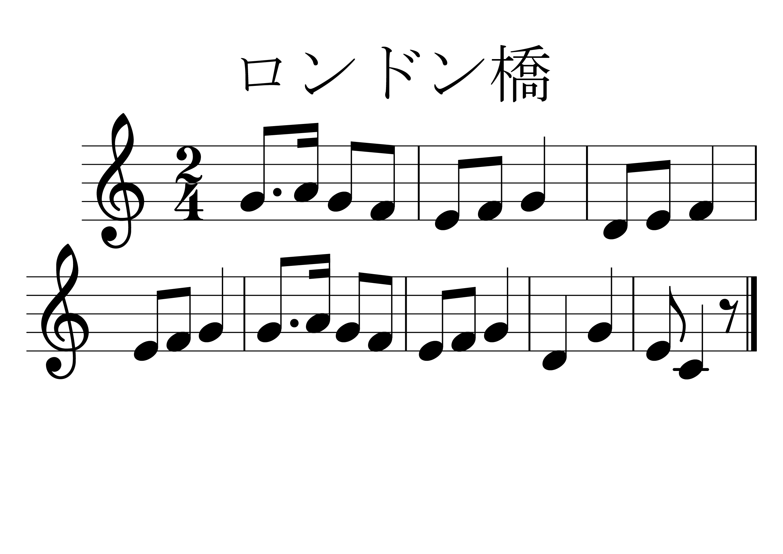 Ponte de Londres sheet music preview