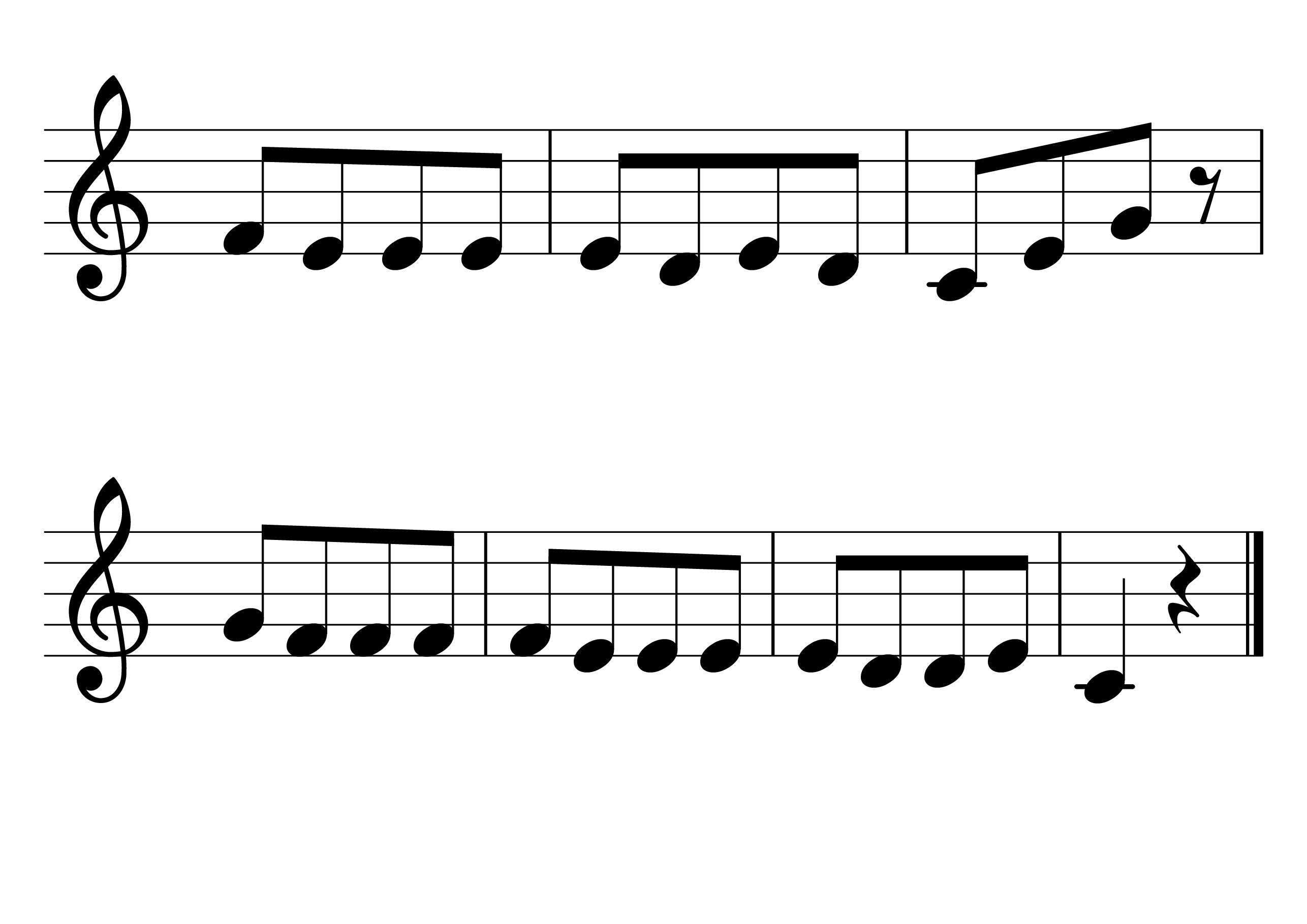 こぎつね 楽譜 2