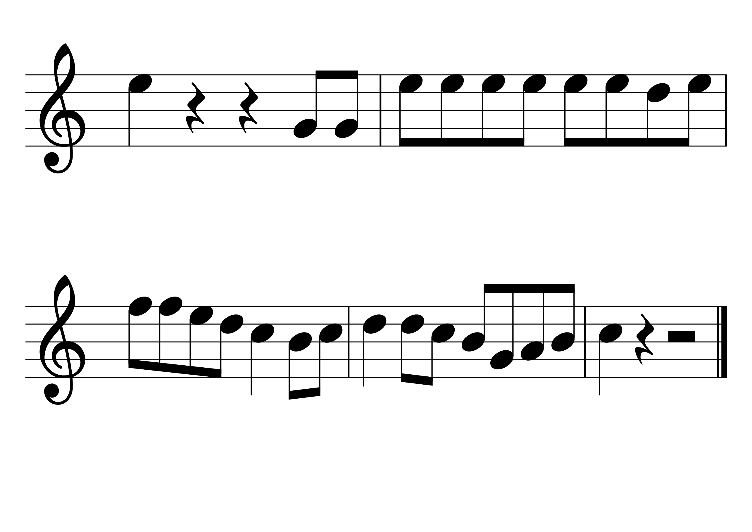 幸せなら手を叩こう 楽譜 2