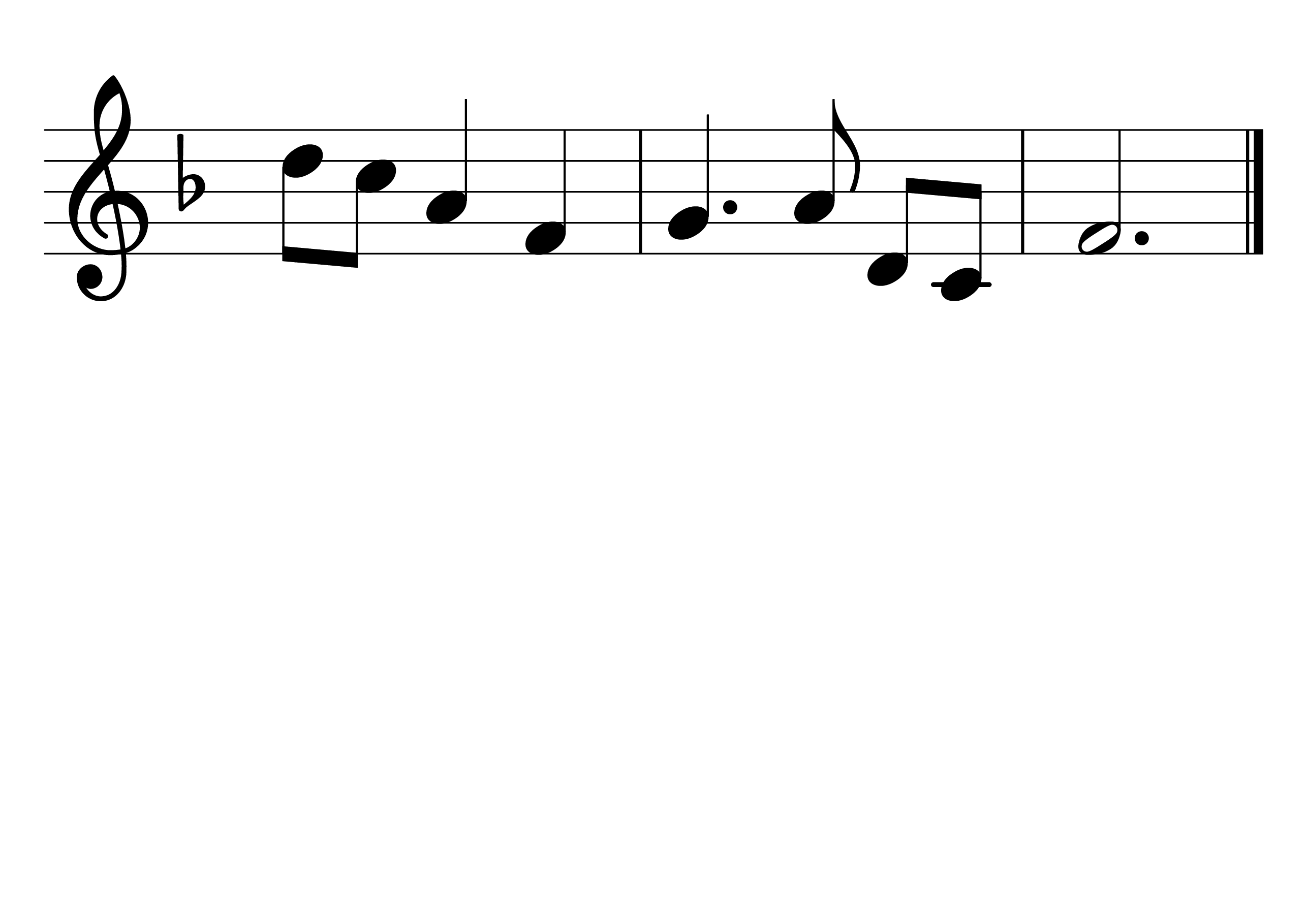 ぞうさん 楽譜 2