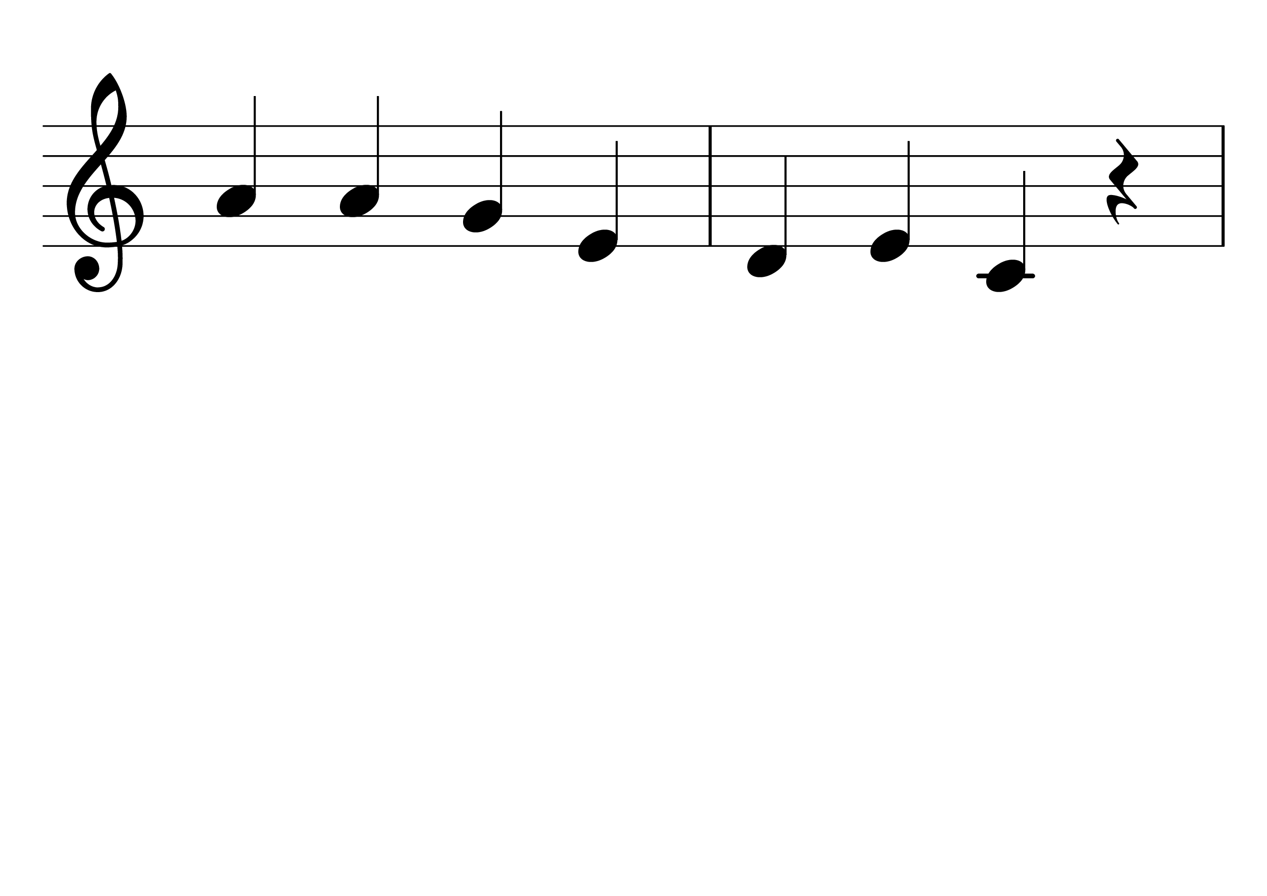 春の小川 楽譜 3