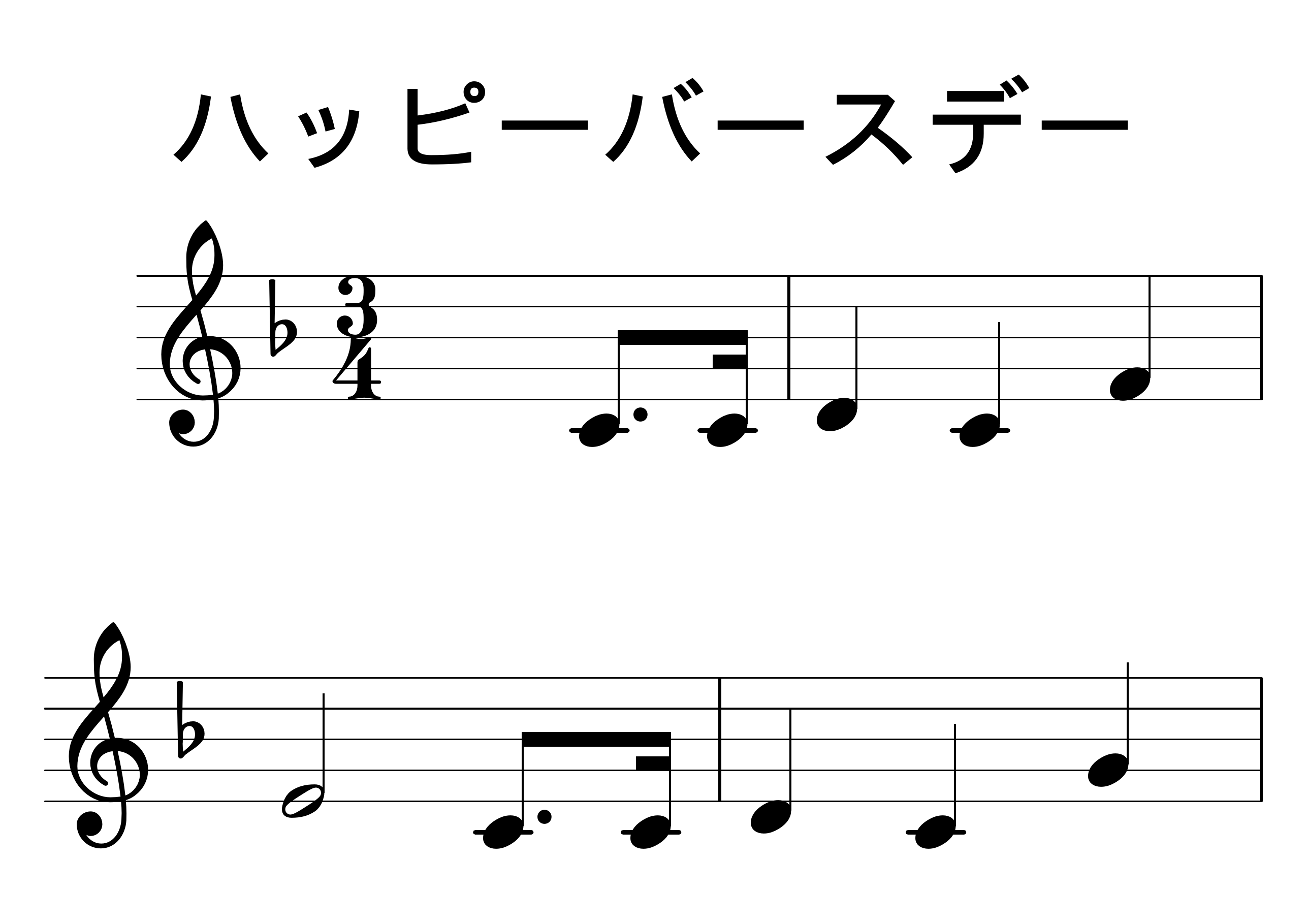 ハッピーバースデー