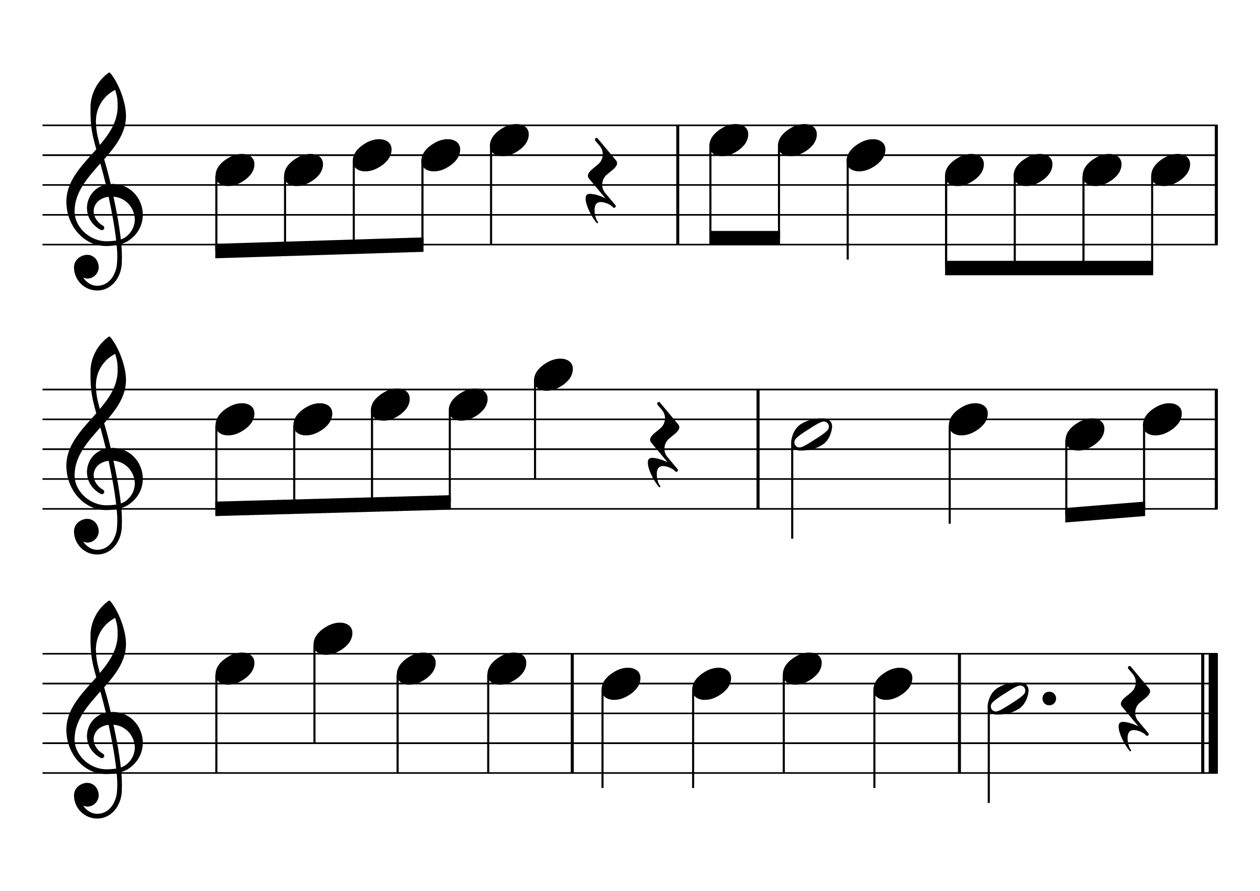 New Year sheet music page 2