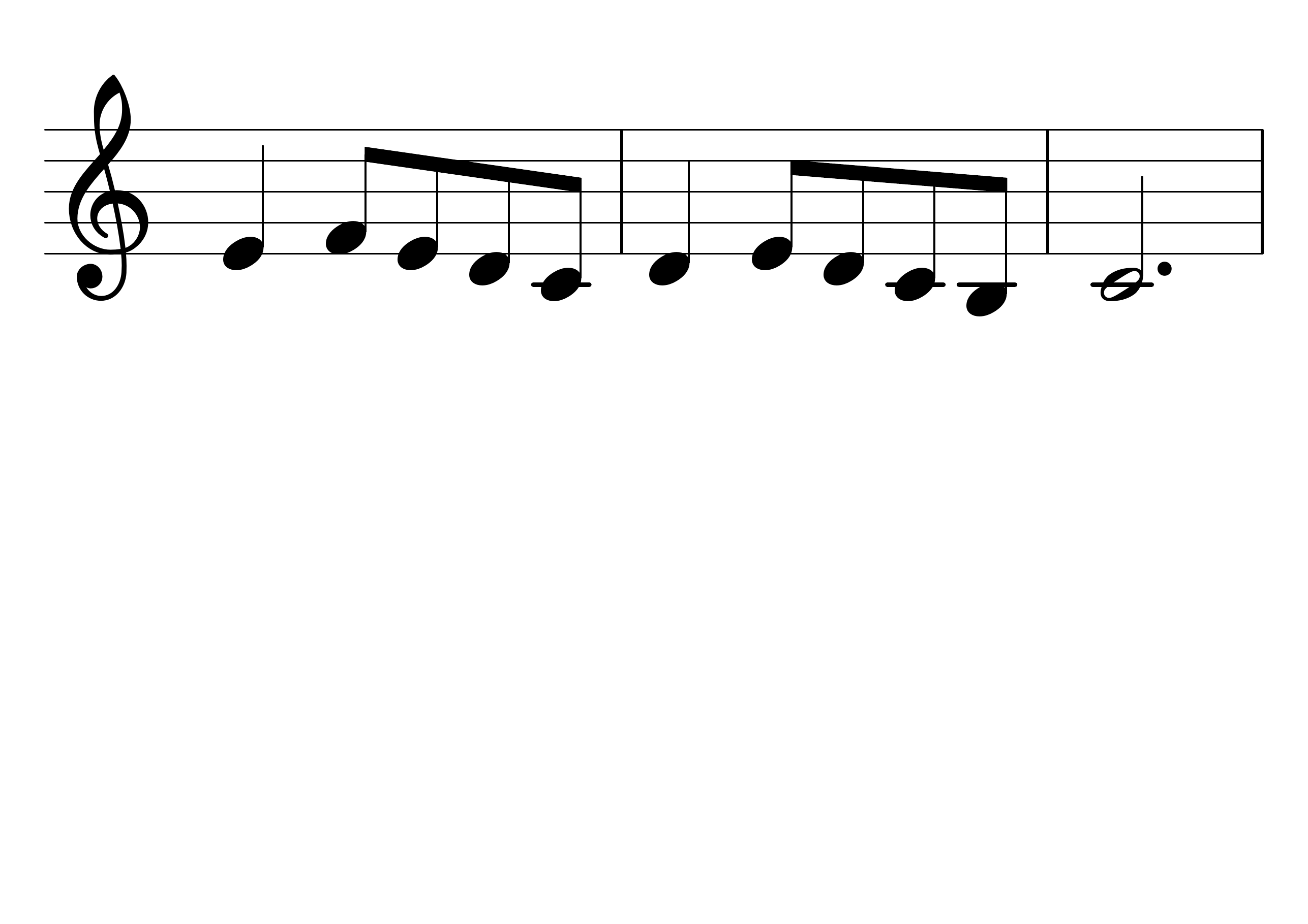 Minuet sheet music page 3