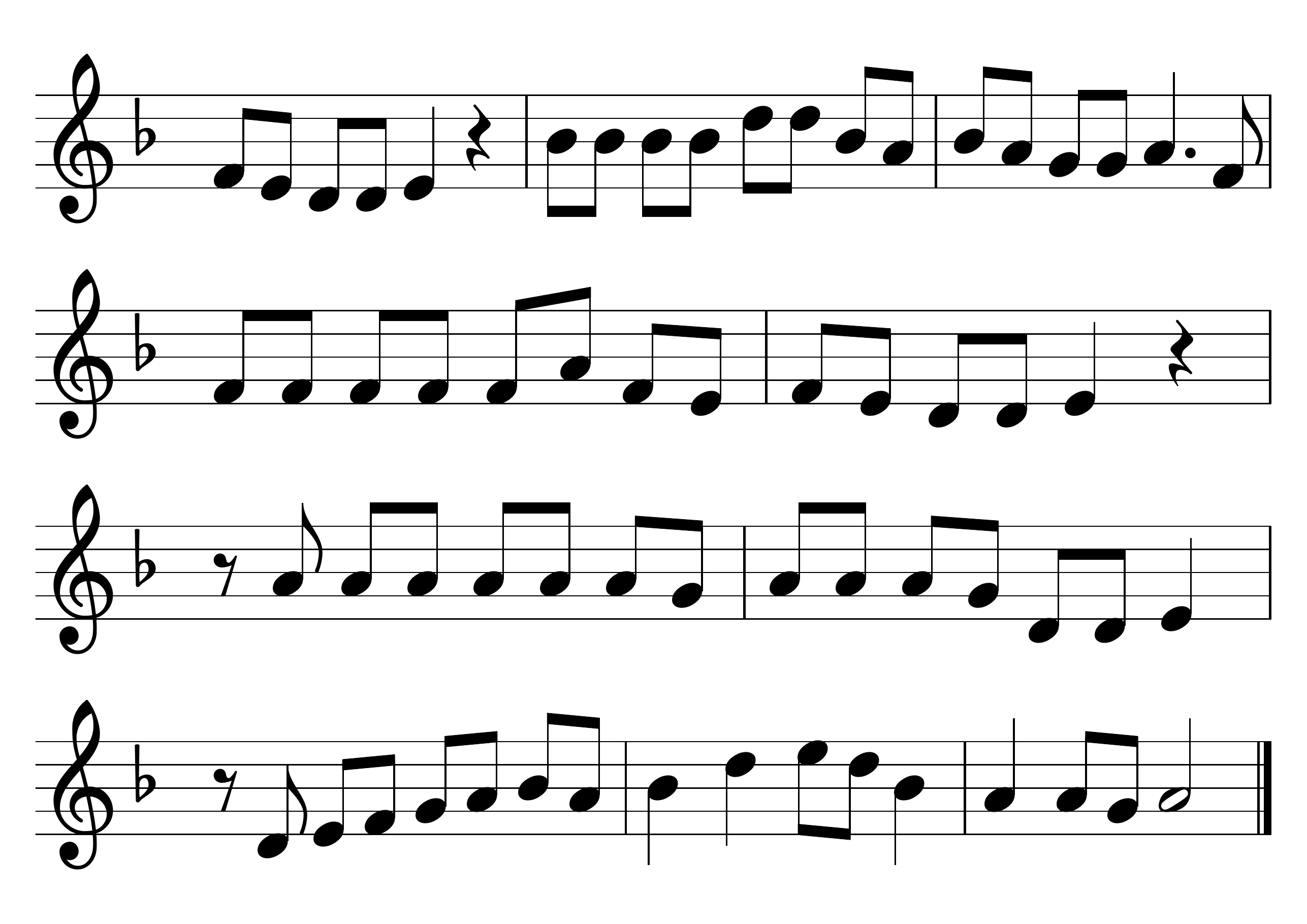 とおりゃんせ 楽譜 2