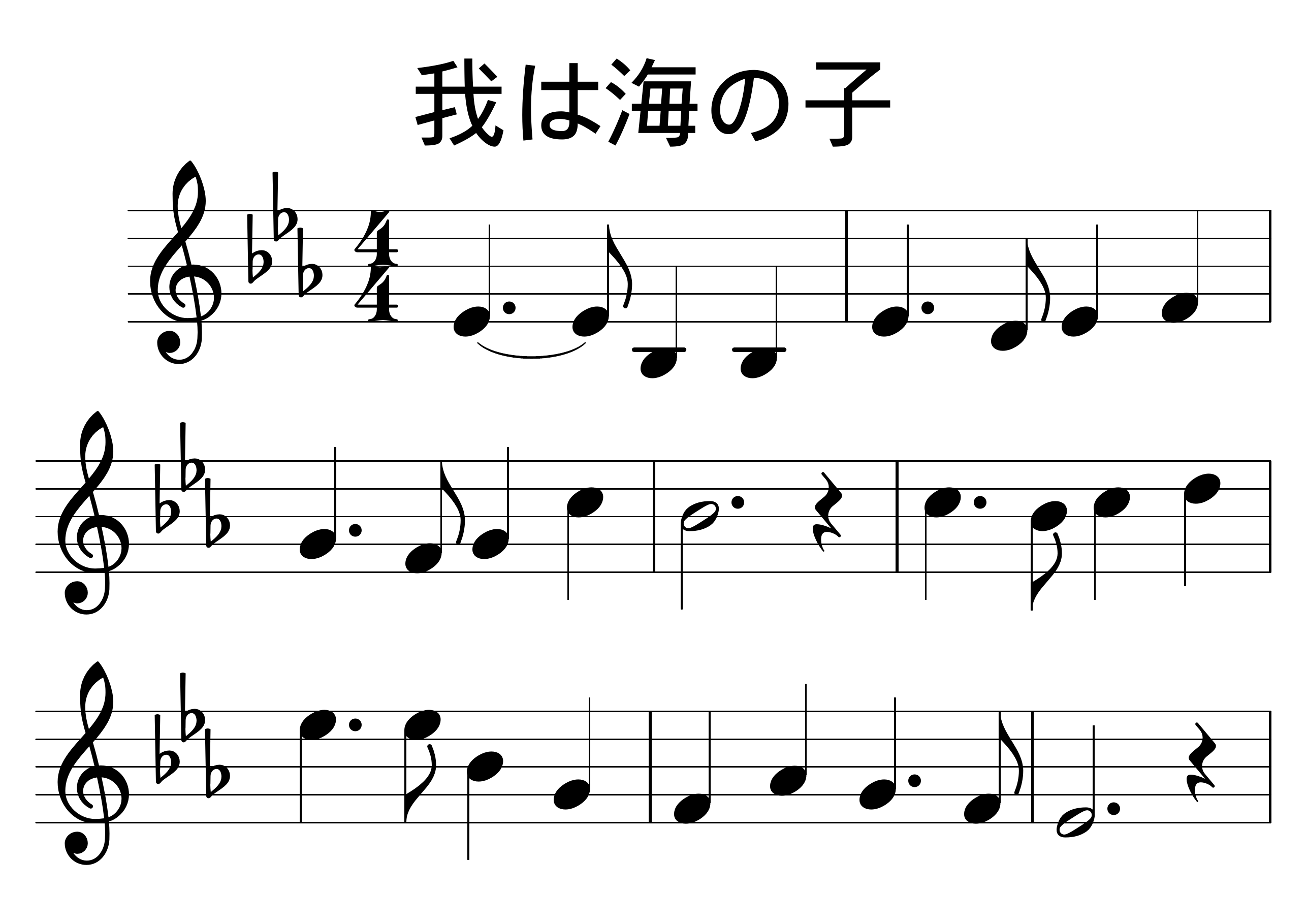 我は海の子